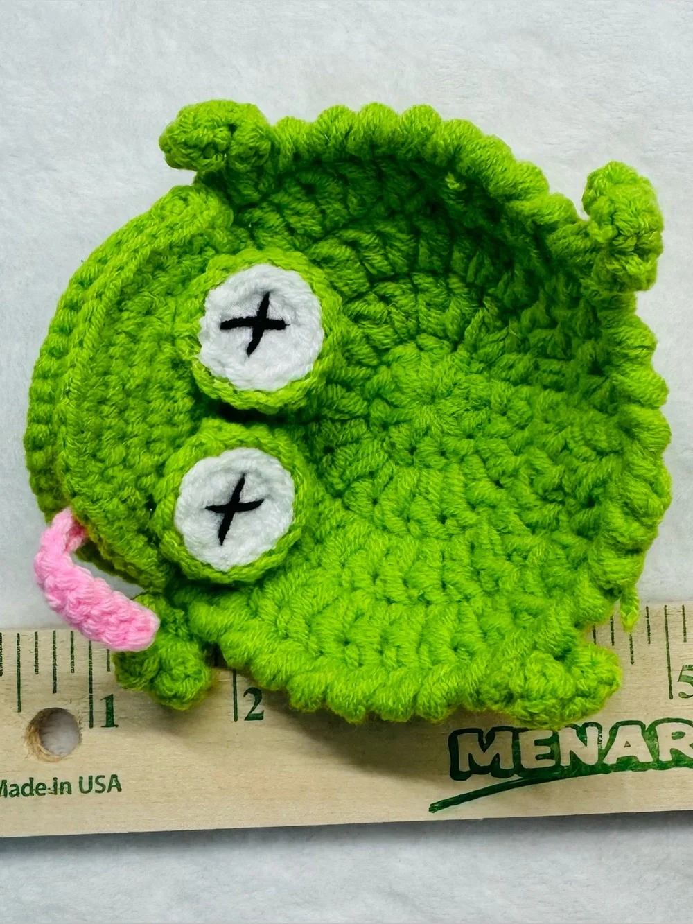 Funny Crochet Frog Coaster – New